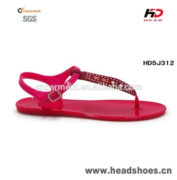 Womens jelly t strap sandals