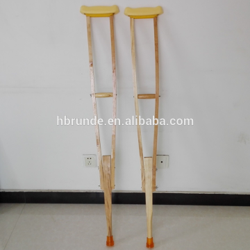 Disabled Used Adjustable Wooden Folding Crutches