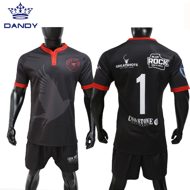 Maillot de rugby à sublimation d'impression numérique de conception personnalisée