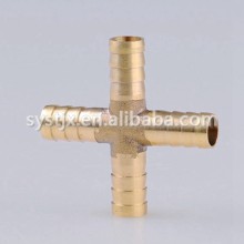 China supplier copper pneumatic fitting cross pneumatic fitting