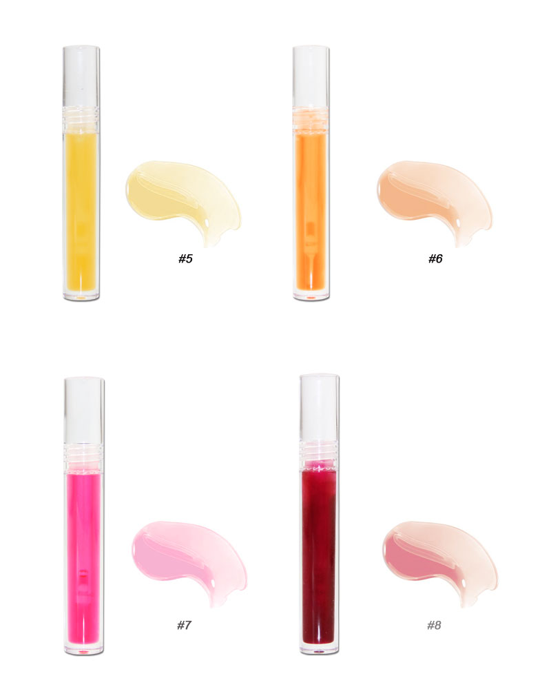 10 color transparent lip oil liquid lipstick lip gloss vegan Moisturizing LipOil private label customized logo cosmetic Lips