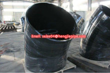 black steel welded elbow bevel end