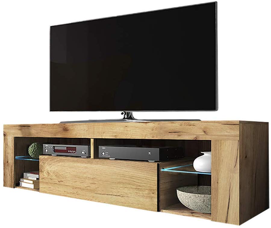  High Gloss UV Wooden LED TV Stand Cabinet