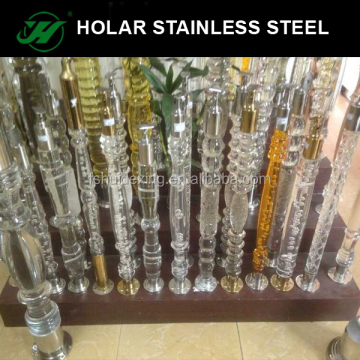 New design of crystal baluster, crystal balustrade