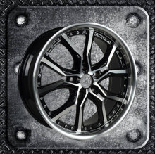 Car Alloy Wheels nice design with chrome rivets