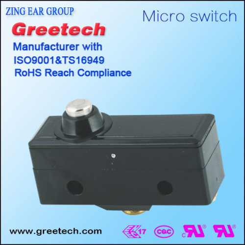high quality ul ROHS certificated mini on off 250v 16a 40t 85 5e4 slide switch push micro switch