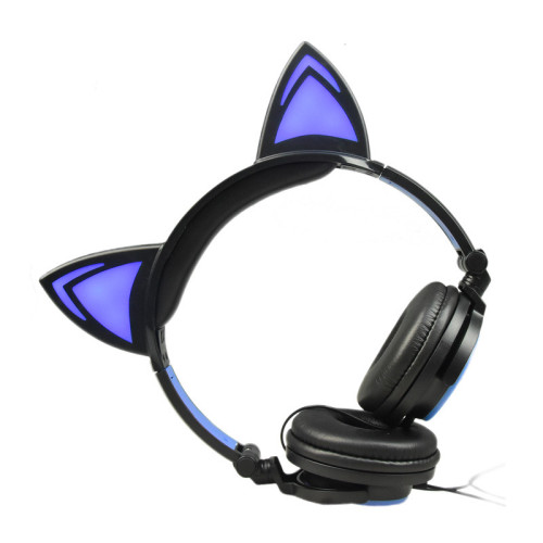 Wholesale auriculares de oreja de gato con luz LED