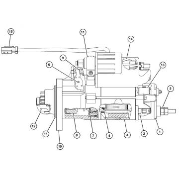 Startmotor GP-Electric 390-0788 3900788 voor motor C13