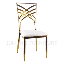 High Quality Shining Gold Chrome Luxury Wedding Chiavari Chairs