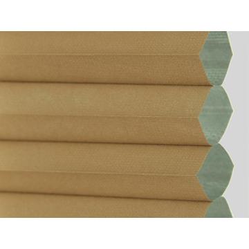 Hot selling D-shape 100% polyester honeycomb blackout blind