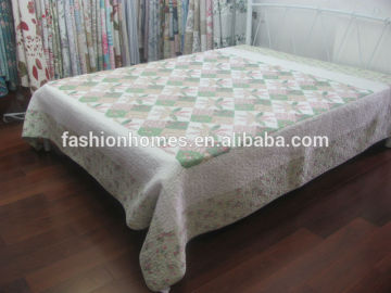 Beautiful colcha bed sheet sets/quilted bed sheet