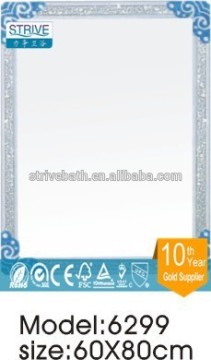 Shower glass mirror
