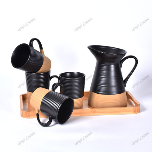 Set of 5 Ceramic Water Milk Jug Pitcher