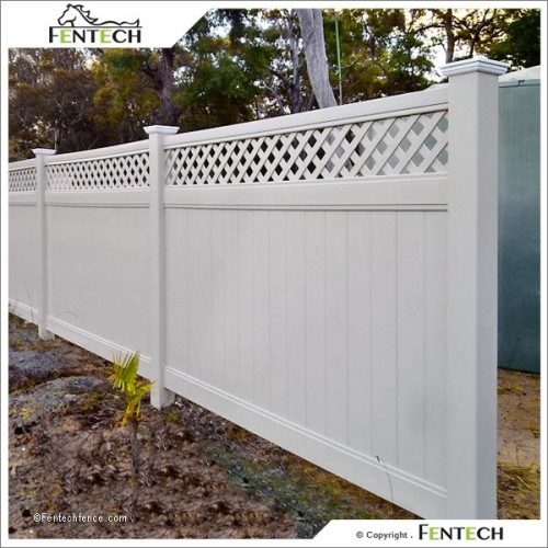 Cheap Lattice Top Privacy PVC Fence Panels