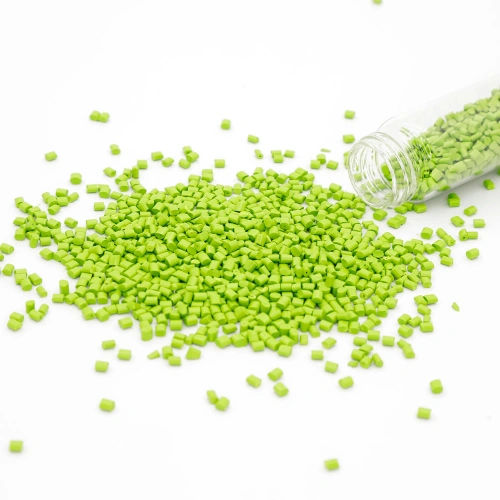 Light Green Plastic Raw Material Plastic Granules with Good Pigment RoHS Reach