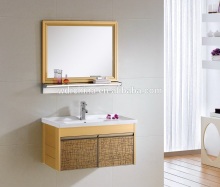 Solid wood wall big size chinese sanitary ware bathroom cabinet