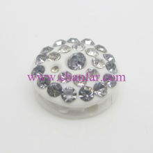 Latest arrival pave transparent crystal bead,resin beads wholesale