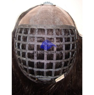Nylone ribbon net hair replacement system toupee
