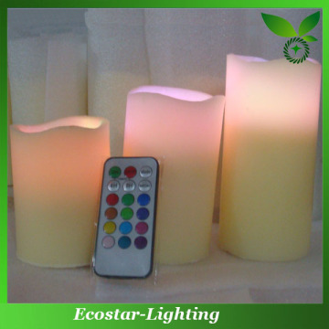 Colour changing remote control led candles