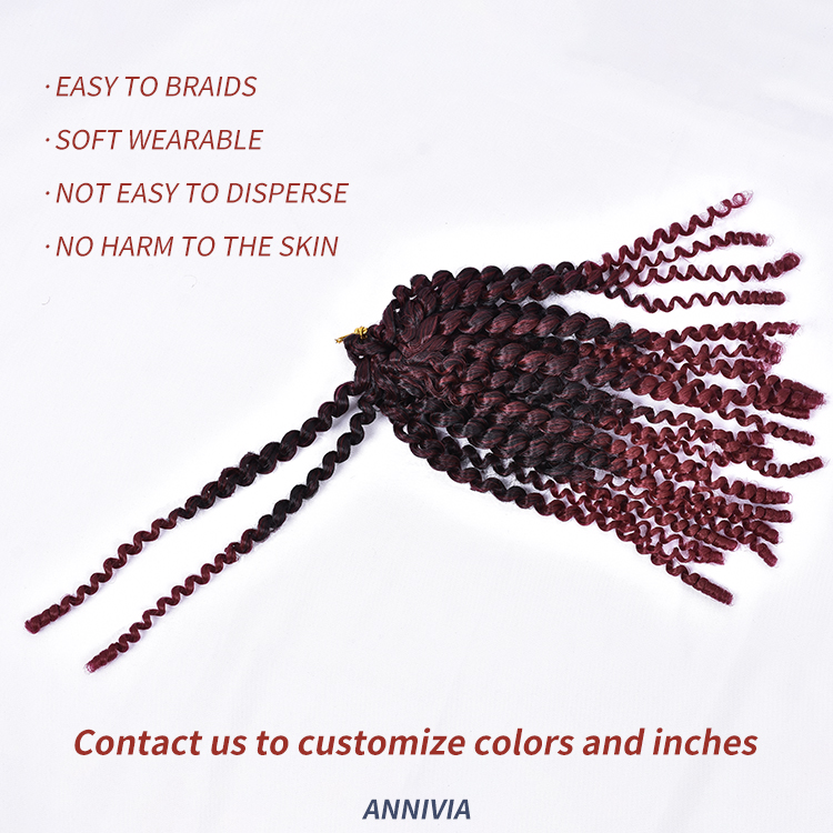 New Product Crochet Hair water wave crochet twist spring extension braid curly synthetic white butterfly braiding hair crochet