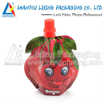 LIXING PACKAGING plastic poly spout pouch, plastic poly spout bag, plastic poly pouch with spout, plastic poly bag with spout