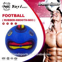 size 3 rubber smooth football with clean finish