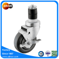 1 1/2 trong Mở rộng Caster gốc với 4 trong Wheel Top Khóa phanh