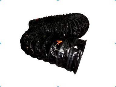 Portable ventilation fan duct hose