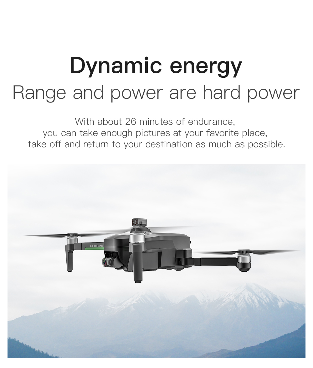 Camera Drone With 3 Axis Gimbal Professional 4K HD GPS WiFi FPV RC Quadcopter Remote Drone ZLL SG906 MAX1
