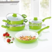 7PCS Cookware Set/ceramic cookware set,low saucepot/ceramic frying pan