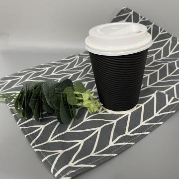 12oz Black Ripple Wall Paper Cups