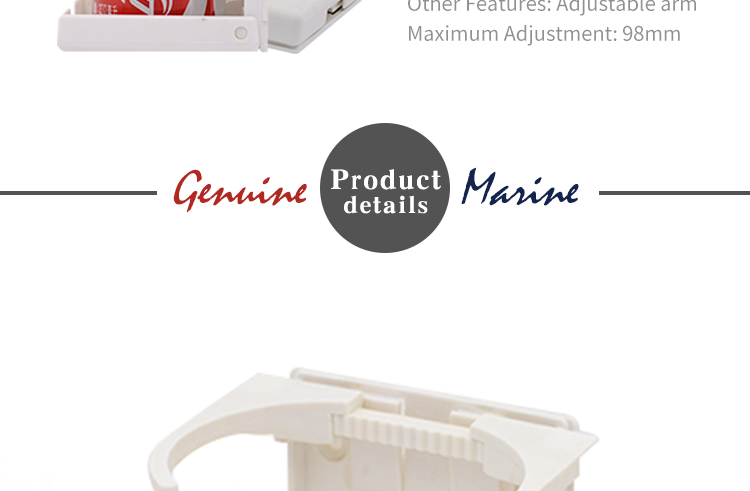 Genuine Marine Yacht Car RV Plastic Folding Adjustable Boat Cup Holder
