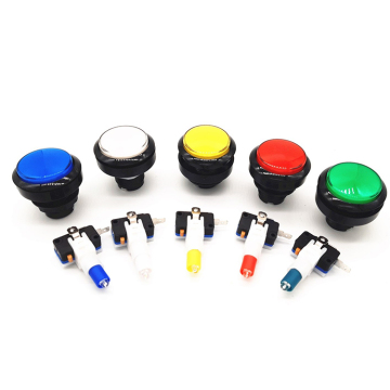 Medium Round Black Button Switch Game Machine Button