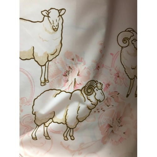 Kambing Poliester Mutiara Dicetak Kain Microfiber