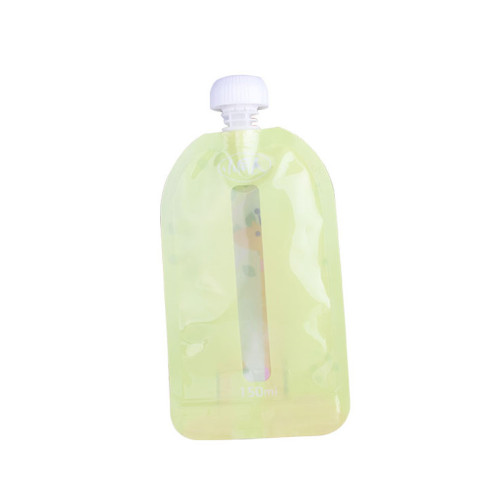 Mudah Tear Hot Stamping Clear Drink Pouch