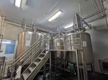 Clean room of Myanmar Beverage Factory