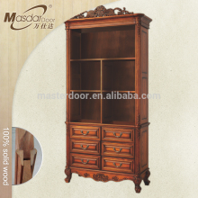 2016 modern home furniture mango wood bookcase and specification