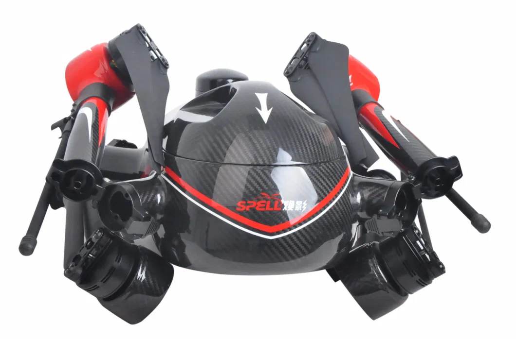 Foldable 4K surveillance Quadcopter with 50minutes Long Flight Time
