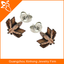 fashion wood stud earrings, cheap wood earrings, wood ear studs