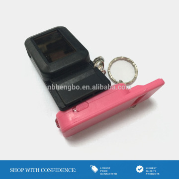 outdoor led solar light key ring whistle