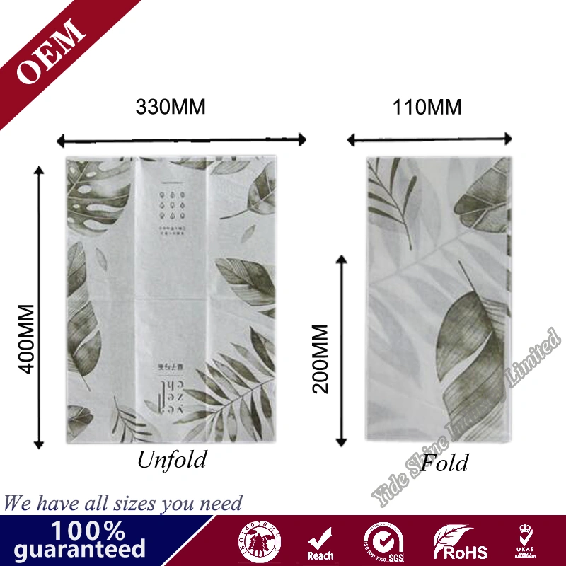 33*40cm OEM Wholesale Custom Printed Paper Dinner Napkins