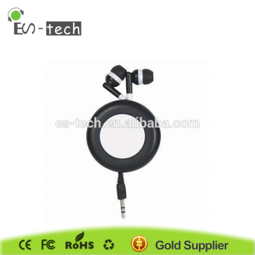 2013 Earphones factory retractable earphones