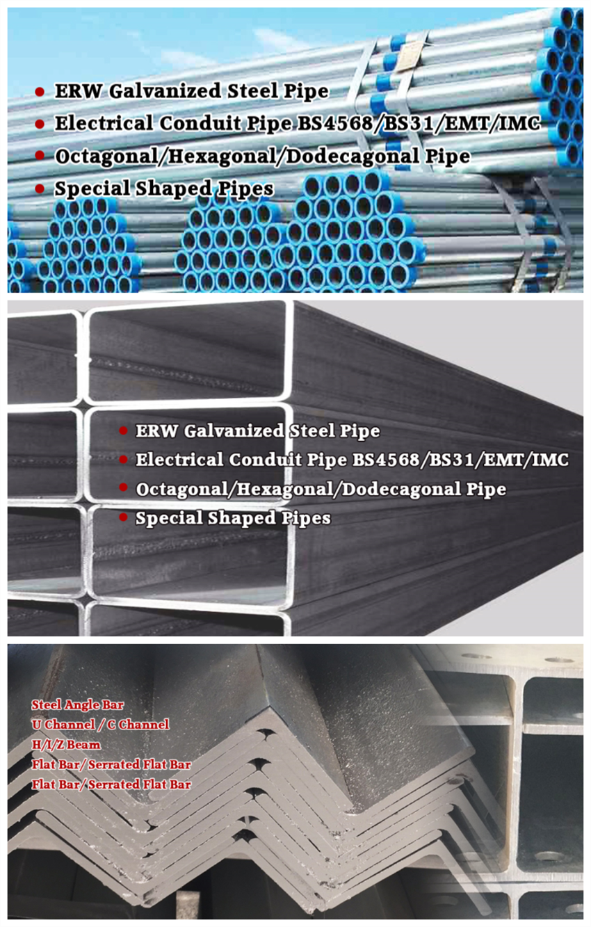 Hot dip galvanized hollow gi galvanized oil erw carbon ms round low carbon seamless steel pipe