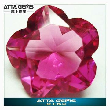 synthetic sapphire Fancy cut pink corundum