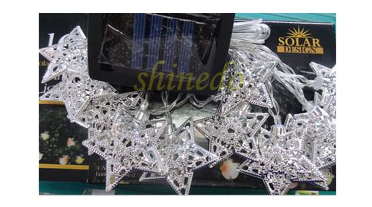 Outdoor Patio Garden Party Waterproof Holiday Christmas Decorative 12 LED Solar String Lights