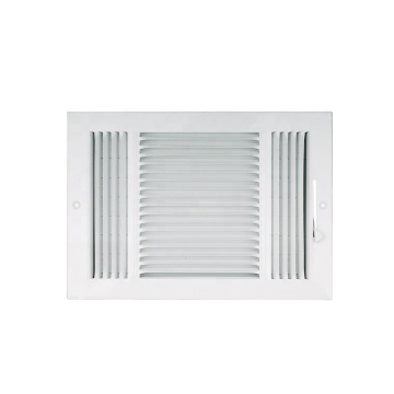 HVAC Steel Heating Wall Air Register with damper
