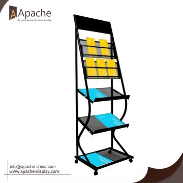 Multi-Functional Moveable Newspaper Poster Display Stand