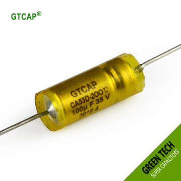 GTCAP Cylindrical Metal Case Wet Tantalum Electrolytic Capacitor Polarity