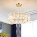 Lustre simple en cristal doré LEDER