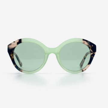 Ovale Design-Acetat-Frauen-Sonnenbrillen